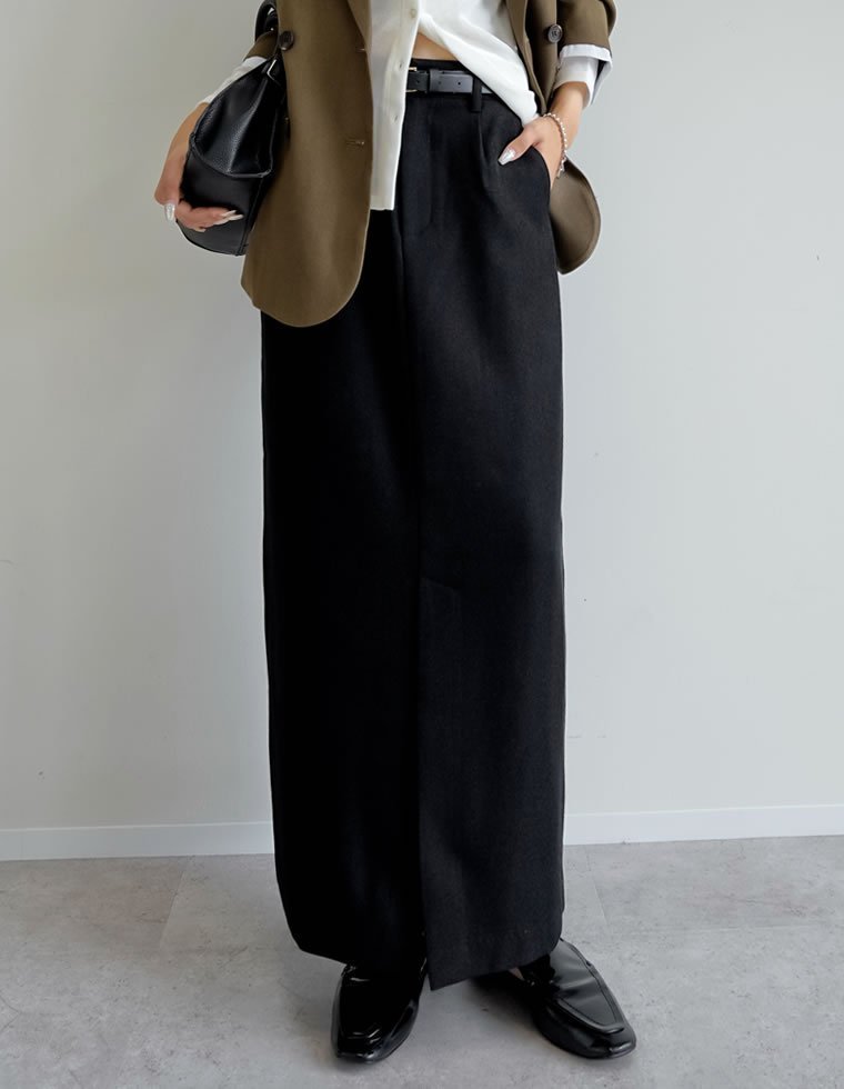 【リエディ/Re:EDIT】の微起毛ツイルタイトスカート 人気、トレンドファッション・服の通販 founy(ファニー) 　ファッション　Fashion　レディースファッション　Fashion for Women　スカート　Skirts　コンパクト　Compact, Small Size　スリット　Slit, Slit Detail　タイトスカート　Pencil Skirt, Tight Skirt　ツイル　Twist, Twisted Detail　バランス　Balance, Style Balance　フロント　Front, Front Design　リブニット　Rib Knit, Ribbed Knit　ループ　Loop, Loop Knit　A/W・秋冬　Autumn/Winter　おすすめ　Recommended / Our Picks　エレガント 上品　Elegant　ビジネス 仕事 通勤　Business / Work / Commuting　 other-1|ID: prp329100004757069 ipo3291000000034608704