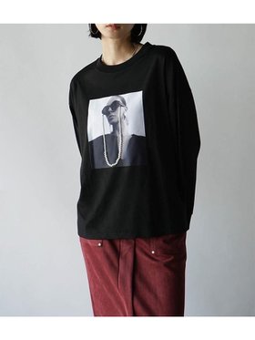 【ラシュッド/LASUD】のフォトプリントパールロングスリーブTシャツ 人気、トレンドファッション・服の通販 founy(ファニー) ファッション Fashion レディースファッション Fashion for Women トップス・カットソー Cut & Sew Tops シャツ・ブラウス・オフィスカジュアル Elegant Blouses & Button-Ups ロングTシャツ・Tシャツ Longline T-Shirts & Tees スリーブ Sleeve, Long Sleeve / Short Sleeve パール Pearl, Pearl Accent フレンチ French, French Style プリント Print, Printed Pattern モチーフ Motif, Design Theme 長袖 Long Sleeve, Full Sleeve |ID:prp329100004757081