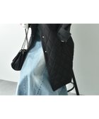 【インタープラネット/INTERPLANET】のシャギー*タフタキルトカラーレスコート チャコールグレー|ID: prp329100004757085 ipo3291000000034516722