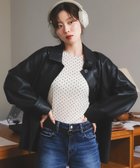 【ルクールブラン/le.coeur blanc】のシアーラメフロッキードットプルオーバー オフ/柄|ID: prp329100004757087 ipo3291000000034579467