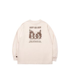 【アイモハ/aimoha】のS more/ジャストゴーアウトロングスリーブTシャツ 人気、トレンドファッション・服の通販 founy(ファニー) ファッション Fashion レディースファッション Fashion for Women トップス・カットソー Cut & Sew Tops シャツ・ブラウス・オフィスカジュアル Elegant Blouses & Button-Ups ロングTシャツ・Tシャツ Longline T-Shirts & Tees グラフィック Graphic, Graphic Design シンプル Simple, Minimal スリーブ Sleeve, Long Sleeve / Short Sleeve フロント Front, Front Design プリント Print, Printed Pattern ロング Long, Long-Length |ID:prp329100004757093