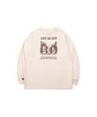 【アイモハ/aimoha】のS more/ジャストゴーアウトロングスリーブTシャツ 人気、トレンドファッション・服の通販 founy(ファニー) ファッション Fashion レディースファッション Fashion for Women トップス・カットソー Cut & Sew Tops シャツ・ブラウス・オフィスカジュアル Elegant Blouses & Button-Ups ロングTシャツ・Tシャツ Longline T-Shirts & Tees グラフィック Graphic, Graphic Design シンプル Simple, Minimal スリーブ Sleeve, Long Sleeve / Short Sleeve フロント Front, Front Design プリント Print, Printed Pattern ロング Long, Long-Length thumbnail ベージュ|ID: prp329100004757093 ipo3291000000034413601