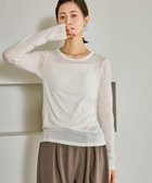 【ラコレ/LAKOLE】の起毛シアー長袖 人気、トレンドファッション・服の通販 founy(ファニー) ファッション Fashion レディースファッション Fashion for Women トップス・カットソー Cut & Sew Tops おすすめ Recommended / Our Picks インナー Innerwear サロペット Overalls, Salopette シアー Sheer, See-Through フィット Fit, Slim Fit ベーシック Basic, Essential 羽織 Haori, Light Jacket 長袖 Long Sleeve, Full Sleeve thumbnail オフホワイト|ID: prp329100004757098 ipo3291000000034413644