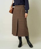 【アー ヴェー ヴェー/a.v.v】の起毛チェックAラインスカート ブラウン|ID: prp329100004757129 ipo3291000000034413891