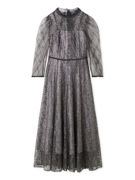 【スナイデル/SNIDEL】のスパークルレースドレス 人気、トレンドファッション・服の通販 founy(ファニー) 　ファッション　Fashion　レディースファッション　Fashion for Women　ワンピース　Dresses　フォーマル・パーティードレス・結婚式用ドレス　Elegant & Casual Dresses　ウェーブ　Wavy Pattern　エレガント 上品　Elegant　ショルダー　Shoulder, Shoulder Strap　ストレート　Straight, Straight Cut　スパンコール　Sequins, Sequin Embellishment　スマート　Smart, Elegant　ドレープ　Drape, Draping Fabric　フィット　Fit, Slim Fit　フラワー　Flower, Floral　フレア　Flare, Flared　ベロア　Velour, Soft Velvet　リボン　Ribbon, Bow　レース　Lace, Lace Fabric　ロマンティック　Romantic, Feminine Style　ローズ　Rose, Rose Motif　おすすめ　Recommended / Our Picks　 other-1|ID: prp329100004757165 ipo3291000000034414099
