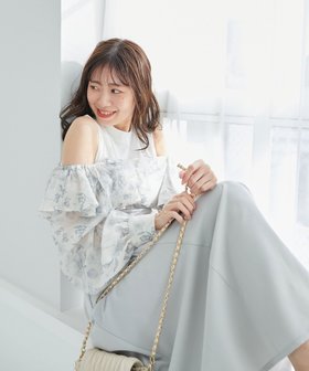 【マジェスティック レゴン/MAJESTIC LEGON】のウエストきゅっとフリルワンピース 人気、トレンドファッション・服の通販 founy(ファニー) ファッション Fashion レディースファッション Fashion for Women ワンピース Dresses インナー Innerwear カーディガン Cardigan, Knitwear とろみ Fluid, Flowy Fabric ダウン Down, Puffer トレンド Trend, Trending Now ドッキング Docking, Mixed Material フェミニン Feminine, Girly フリル Frill, Ruffle レース Lace, Lace Fabric 再入荷 Restock / Back in Stock |ID:prp329100004757184