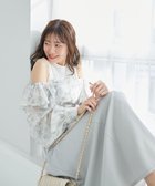 【マジェスティック レゴン/MAJESTIC LEGON】のウエストきゅっとフリルワンピース 人気、トレンドファッション・服の通販 founy(ファニー) ファッション Fashion レディースファッション Fashion for Women ワンピース Dresses インナー Innerwear カーディガン Cardigan, Knitwear とろみ Fluid, Flowy Fabric ダウン Down, Puffer トレンド Trend, Trending Now ドッキング Docking, Mixed Material フェミニン Feminine, Girly フリル Frill, Ruffle レース Lace, Lace Fabric 再入荷 Restock / Back in Stock thumbnail グレー|ID: prp329100004757184 ipo3291000000034414197