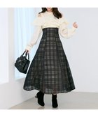 【マジェスティック レゴン/MAJESTIC LEGON】のウエストきゅっとフリルワンピース 人気、トレンドファッション・服の通販 founy(ファニー) ファッション Fashion レディースファッション Fashion for Women ワンピース Dresses インナー Innerwear カーディガン Cardigan, Knitwear とろみ Fluid, Flowy Fabric ダウン Down, Puffer トレンド Trend, Trending Now ドッキング Docking, Mixed Material フェミニン Feminine, Girly フリル Frill, Ruffle レース Lace, Lace Fabric 再入荷 Restock / Back in Stock thumbnail ブラック柄|ID: prp329100004757184 ipo3291000000034414201