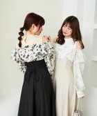 【マジェスティック レゴン/MAJESTIC LEGON】のウエストきゅっとフリルワンピース 人気、トレンドファッション・服の通販 founy(ファニー) ファッション Fashion レディースファッション Fashion for Women ワンピース Dresses インナー Innerwear カーディガン Cardigan, Knitwear とろみ Fluid, Flowy Fabric ダウン Down, Puffer トレンド Trend, Trending Now ドッキング Docking, Mixed Material フェミニン Feminine, Girly フリル Frill, Ruffle レース Lace, Lace Fabric 再入荷 Restock / Back in Stock thumbnail ブラック|ID: prp329100004757184 ipo3291000000034414203