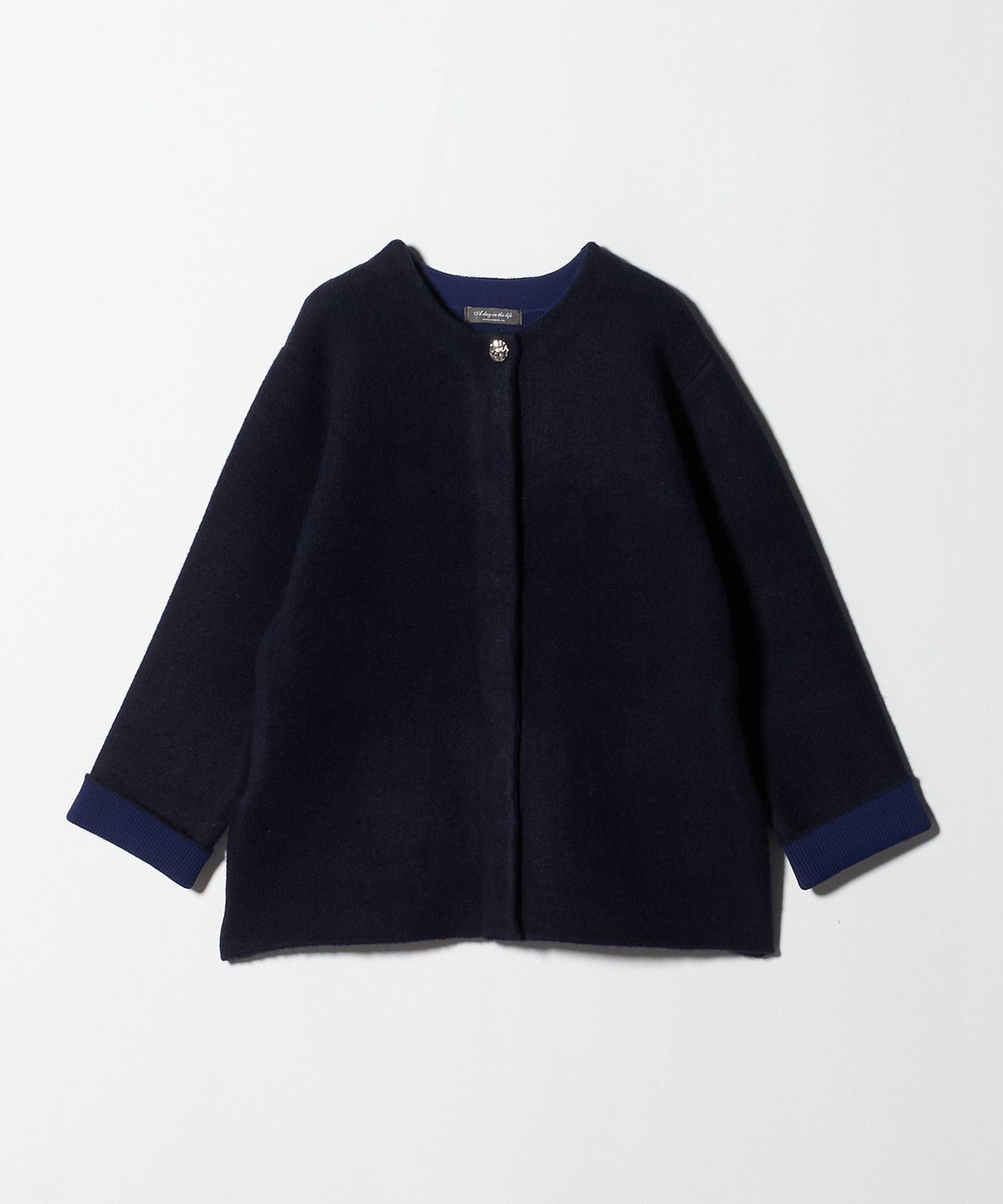 【ユナイテッドアローズ/UNITED ARROWS】のダブルフェイス ニット ショートコート A DAY IN THE LIFE インテリア・キッズ・メンズ・レディースファッション・服の通販 founy(ファニー)  ファッション Fashion レディースファッション Fashion for Women アウター Coat / Outerwear Collection コート・ロングコート・ピーコート Long Coats, Peacoats & More アクセサリー Fashion Accessories 秋 Autumn カットソー Cut and Sewn Top カーディガン Cardigan, Knitwear ショート Short, Short Length タートル Turtleneck, Turtle Collar ダブル Double, Double-Breasted トレンド Trend, Trending Now バランス Balance, Style Balance フェイス Face, Facial Design ミドル Middle Length, Mid Height ロング Long, Long-Length 冬 Winter / This Winter アウトレット Outlet / Clearance おすすめ Recommended / Our Picks ビジネス 仕事 通勤 Business / Work / Commuting NAVY|ID: prp329100004757258 ipo3291000000034415011