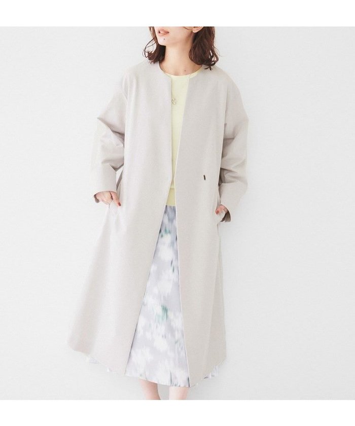 【アンタイトル/UNTITLED】の【撥水/春コート】コットンライク ストレッチコート インテリア・キッズ・メンズ・レディースファッション・服の通販 founy(ファニー) https://founy.com/ ファッション Fashion レディースファッション Fashion for Women アウター Coat / Outerwear Collection コート・ロングコート・ピーコート Long Coats, Peacoats & More おすすめ Recommended / Our Picks ストレッチ Stretch, Stretchy Fabric スマート Smart, Elegant フロント Front, Front Design ポケット Pocket, Pocket Detail 春 Spring 軽量 Lightweight, Ultra Light |ID: prp329100004757262 ipo3291000000034415029