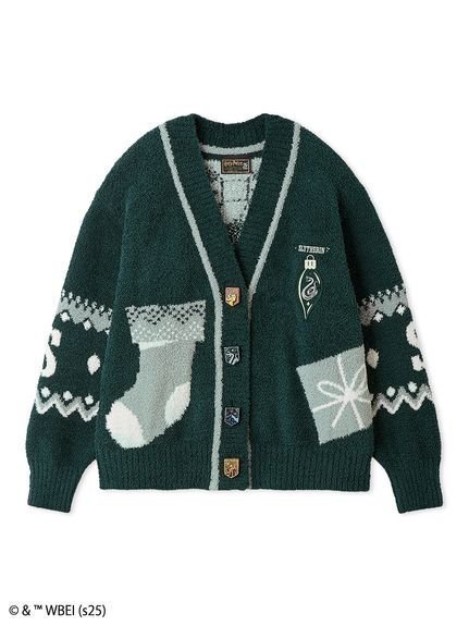 【スナイデル ホーム/SNIDEL HOME】の【ハリー・ポッター】ニットカーディガン 人気、トレンドファッション・服の通販 founy(ファニー) 　ファッション　Fashion　レディースファッション　Fashion for Women　トップス・カットソー　Cut & Sew Tops　ニット　Knit Tops & Sweaters　カーディガン・羽織り　Layered Style Cardigans　イエロー　Yellow　カラフル　Colorful Design　カーディガン　Cardigan, Knitwear　キャラクター　Character, Licensed Characters　スマート　Smart, Elegant　ソックス　Socks, Hosiery　人気　Popular, Best Seller　フロント　Front, Front Design　メンズ　Men's, Menswear　モチーフ　Motif, Design Theme　ロング　Long, Long-Length　冬　Winter / This Winter　クリスマス X'mas　Christmas / X'mas　ホリデーシーズン　Holiday Season　ギフト プレゼント　Gift / Present　 other-1|ID: prp329100004757287 ipo3291000000034937293