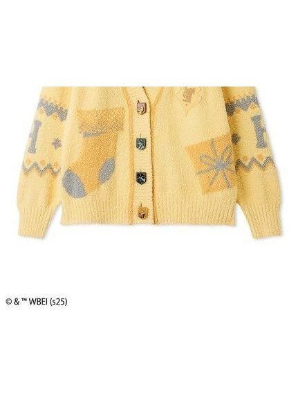 【スナイデル ホーム/SNIDEL HOME】の【ハリー・ポッター】ニットカーディガン インテリア・キッズ・メンズ・レディースファッション・服の通販 founy(ファニー) 　ファッション　Fashion　レディースファッション　Fashion for Women　トップス・カットソー　Cut & Sew Tops　ニット　Knit Tops & Sweaters　カーディガン・羽織り　Layered Style Cardigans　イエロー　Yellow　カラフル　Colorful Design　カーディガン　Cardigan, Knitwear　キャラクター　Character, Licensed Characters　スマート　Smart, Elegant　ソックス　Socks, Hosiery　人気　Popular, Best Seller　フロント　Front, Front Design　メンズ　Men's, Menswear　モチーフ　Motif, Design Theme　ロング　Long, Long-Length　冬　Winter / This Winter　クリスマス X'mas　Christmas / X'mas　ホリデーシーズン　Holiday Season　ギフト プレゼント　Gift / Present　YEL[032]|ID: prp329100004757287 ipo3291000000034937296