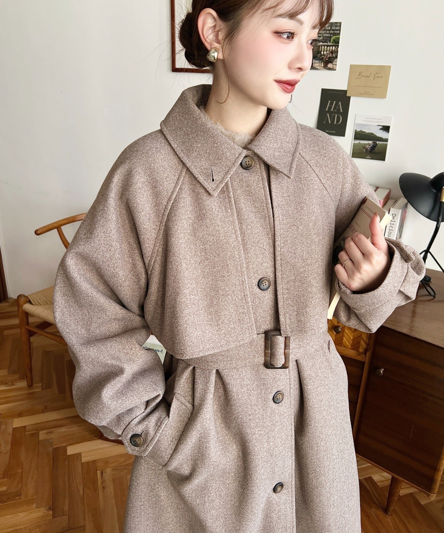 【モーメントプラス/moment+ / MEN】のライトニットメルトン2WAYアレンジカラーロングコート インテリア・キッズ・メンズ・レディースファッション・服の通販 founy(ファニー) 　ファッション　Fashion　メンズファッション　Fashion for Men　インナー　Innerwear　シンプル　Simple, Minimal　スタンド　Stand Collar, Upright Stand　スラックス　Slacks, Dress Pants　スリーブ　Sleeve, Long Sleeve / Short Sleeve　デニム　Denim, Jeans Material　トレンド　Trend, Trending Now　バランス　Balance, Style Balance　フェミニン　Feminine, Girly　フェルト　Felt, Felt Fabric　ベーシック　Basic, Essential　ボトム　Bottoms, Lower Wear　ポケット　Pocket, Pocket Detail　防寒　Cold Protection, Winter-Ready　マニッシュ　Mannish, Boyish　マーメイド　Mermaid, Fishtail Silhouette　ロング　Long, Long-Length　再入荷　Restock / Back in Stock　プチプライス・低価格　Affordable / Budget Price　エレガント 上品　Elegant　ブラウン系その他|ID: prp329100004757295 ipo3291000000034539718