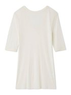 【ミラオーウェン/Mila Owen】のボートネック後ろあきハーフスリーブT 人気、トレンドファッション・服の通販 founy(ファニー) ファッション Fashion レディースファッション Fashion for Women インナー Innerwear 今秋 This Fall シアー Sheer, See-Through ストレッチ Stretch, Stretchy Fabric スマート Smart, Elegant スリーブ Sleeve, Long Sleeve / Short Sleeve トレンド Trend, Trending Now ハーフ Half, Half-Length フロント Front, Front Design ラウンド Round, Round Neck ロング Long, Long-Length thumbnail WHT[001]|ID: prp329100004757361 ipo3291000000034416242