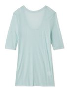 【ミラオーウェン/Mila Owen】のボートネック後ろあきハーフスリーブT 人気、トレンドファッション・服の通販 founy(ファニー) ファッション Fashion レディースファッション Fashion for Women インナー Innerwear 今秋 This Fall シアー Sheer, See-Through ストレッチ Stretch, Stretchy Fabric スマート Smart, Elegant スリーブ Sleeve, Long Sleeve / Short Sleeve トレンド Trend, Trending Now ハーフ Half, Half-Length フロント Front, Front Design ラウンド Round, Round Neck ロング Long, Long-Length thumbnail LBLU[081]|ID: prp329100004757361 ipo3291000000034416247