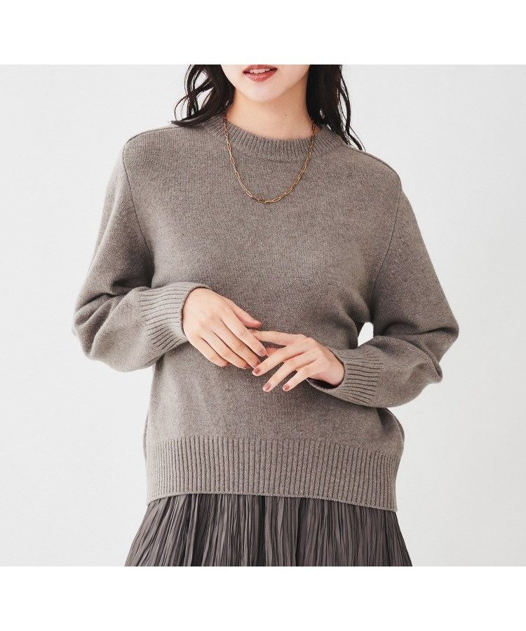 【アンタイトル/UNTITLED】のラムウールカシミヤ パフスリーブプルオーバーニット インテリア・キッズ・メンズ・レディースファッション・服の通販 founy(ファニー) ファッション Fashion レディースファッション Fashion for Women トップス・カットソー Cut & Sew Tops ニット Knit Tops & Sweaters カジュアルプルオーバー・ニットトップス Pullovers & Knit Tops / Casual Pullovers コンパクト Compact, Small Size シンプル Simple, Minimal スマート Smart, Elegant スリーブ Sleeve, Long Sleeve / Short Sleeve マニッシュ Mannish, Boyish ミックス Mix, Mixed Style ワイド Wide, Wide Fit おすすめ Recommended / Our Picks ブラウン|ID: prp329100004757363 ipo3291000000034592898