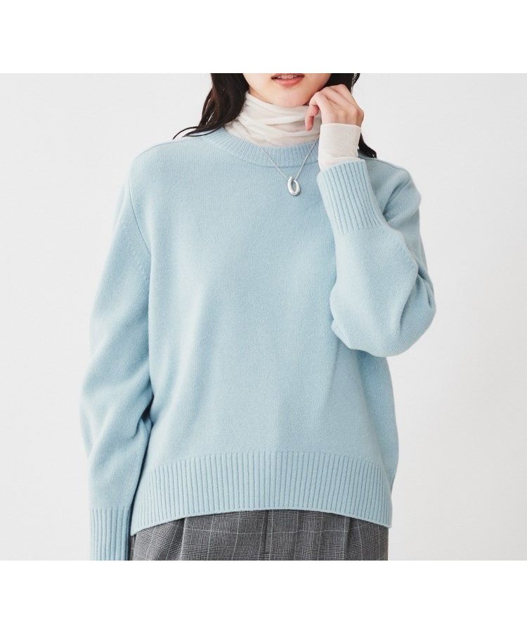 【アンタイトル/UNTITLED】のラムウールカシミヤ パフスリーブプルオーバーニット インテリア・キッズ・メンズ・レディースファッション・服の通販 founy(ファニー) ファッション Fashion レディースファッション Fashion for Women トップス・カットソー Cut & Sew Tops ニット Knit Tops & Sweaters カジュアルプルオーバー・ニットトップス Pullovers & Knit Tops / Casual Pullovers コンパクト Compact, Small Size シンプル Simple, Minimal スマート Smart, Elegant スリーブ Sleeve, Long Sleeve / Short Sleeve マニッシュ Mannish, Boyish ミックス Mix, Mixed Style ワイド Wide, Wide Fit おすすめ Recommended / Our Picks ブルー|ID: prp329100004757363 ipo3291000000034592905