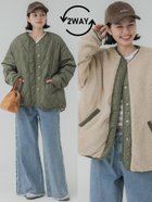 【コカ/COCA】のリバーシブルキルティングブルゾン 人気、トレンドファッション・服の通販 founy(ファニー) ファッション Fashion レディースファッション Fashion for Women アウター Coat / Outerwear Collection ブルゾンジャケット・スポーティアウター Blouson Jackets キルティング Quilted, Quilting キルト Quilt, Quilted Fabric ジャケット Jacket, Outerwear スウェット / スエット Sweatshirt, Sweatwear スラックス Slacks, Dress Pants タートル Turtleneck, Turtle Collar デニム Denim, Jeans Material トレンド Trend, Trending Now 長袖 Long Sleeve, Full Sleeve バランス Balance, Style Balance フォルム Silhouette, Form ブルゾン Blouson, Bomber Jacket ポケット Pocket, Pocket Detail 無地 Plain, Solid Color リバーシブル Reversible, Two-Sided 2025年 2025 2025-2026秋冬・A/W Autumn/Winter 2025–26 AW25–26 thumbnail Khaki|ID: prp329100004757393 ipo3291000000034416628