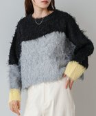 【バブ ブージュルード/Bab Bou Jeloud】のウェーブ配色ショートニットトップス 人気、トレンドファッション・服の通販 founy(ファニー) ファッション Fashion レディースファッション Fashion for Women トップス・カットソー Cut & Sew Tops ニット Knit Tops & Sweaters ウェーブ Wavy Pattern ショート Short, Short Length スマート Smart, Elegant ダウン Down, Puffer チェック Check, Plaid, Tartan デニム Denim, Jeans Material バランス Balance, Style Balance フィット Fit, Slim Fit ワイド Wide, Wide Fit A/W・秋冬 Autumn/Winter 再入荷 Restock / Back in Stock thumbnail BLACK|ID: prp329100004757478 ipo3291000000034950064