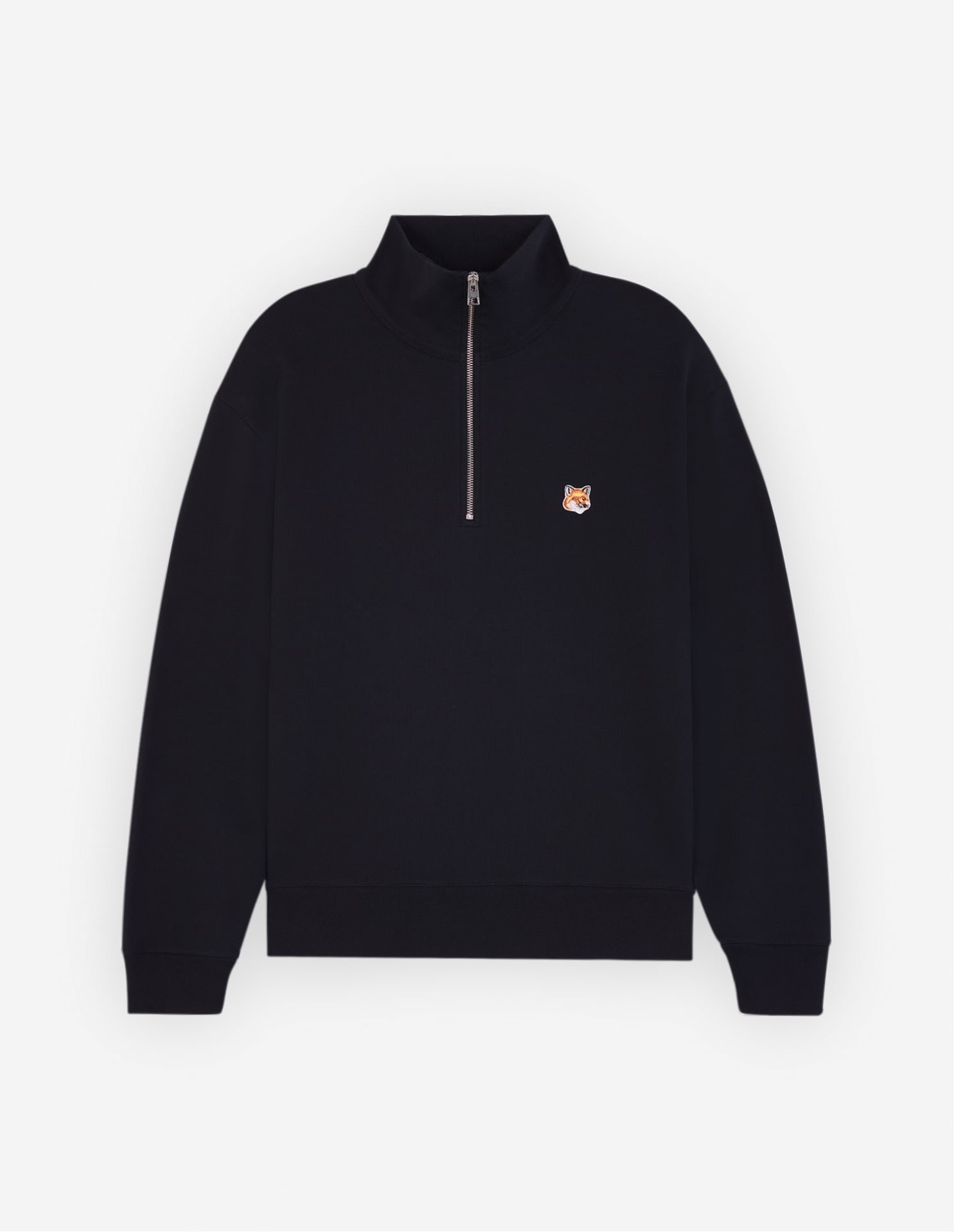 【その他のブランド/Other】の【公式】Maison Kitsune FOX HEAD PATCH COMFORT HALF ZIP SWEATSHIRT インテリア・キッズ・メンズ・レディースファッション・服の通販 founy(ファニー) ファッション Fashion メンズファッション Fashion for Men トップス・カットソー Cut & Sew Tops パーカー・フーディー / カジュアルコーデ Hoodies & Parkas メンズシャツ Shirts スウェット / スエット Sweatshirt, Sweatwear 長袖 Long Sleeve, Full Sleeve パッチ Patch, Appliqué フォックス Fox, Fox Fur メルトン Melton, Heavy Wool 無地 Plain, Solid Color BLACK|ID: prp329100004757567 ipo3291000000034449931