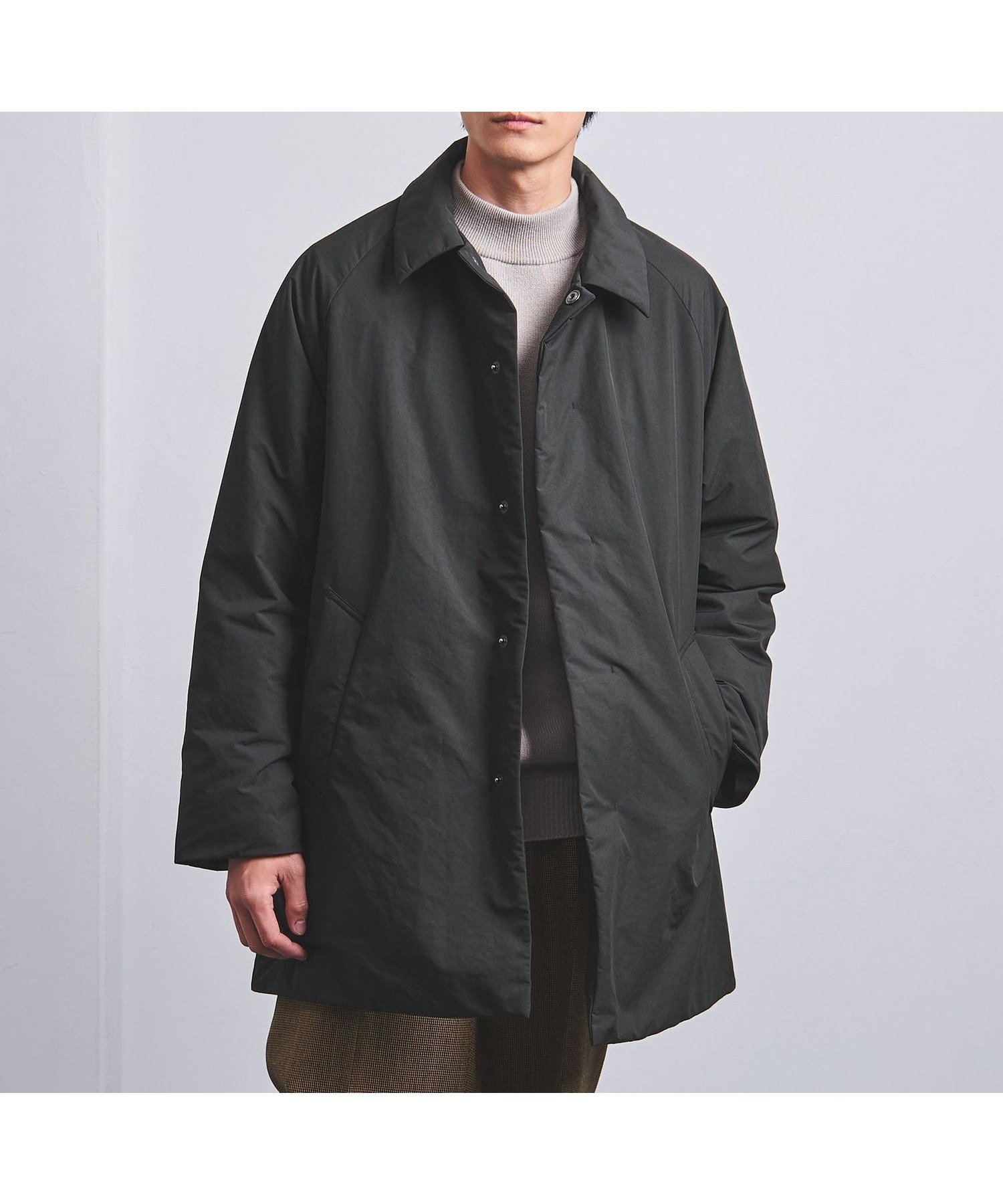 【ユナイテッドアローズ/UNITED ARROWS / MEN】のADS ダウンショート バルカラ-コート インテリア・キッズ・メンズ・レディースファッション・服の通販 founy(ファニー) 　ファッション　Fashion　メンズファッション　Fashion for Men　ショート　Short, Short Length　シンプル　Simple, Minimal　ジャケット　Jacket, Outerwear　ダウン　Down, Puffer　トレンド　Trend, Trending Now　バランス　Balance, Style Balance　フェザー　Feather, Feather Detail　アウトレット　Outlet / Clearance　ビジネス 仕事 通勤　Business / Work / Commuting　BLACK|ID: prp329100004757613 ipo3291000000034704365