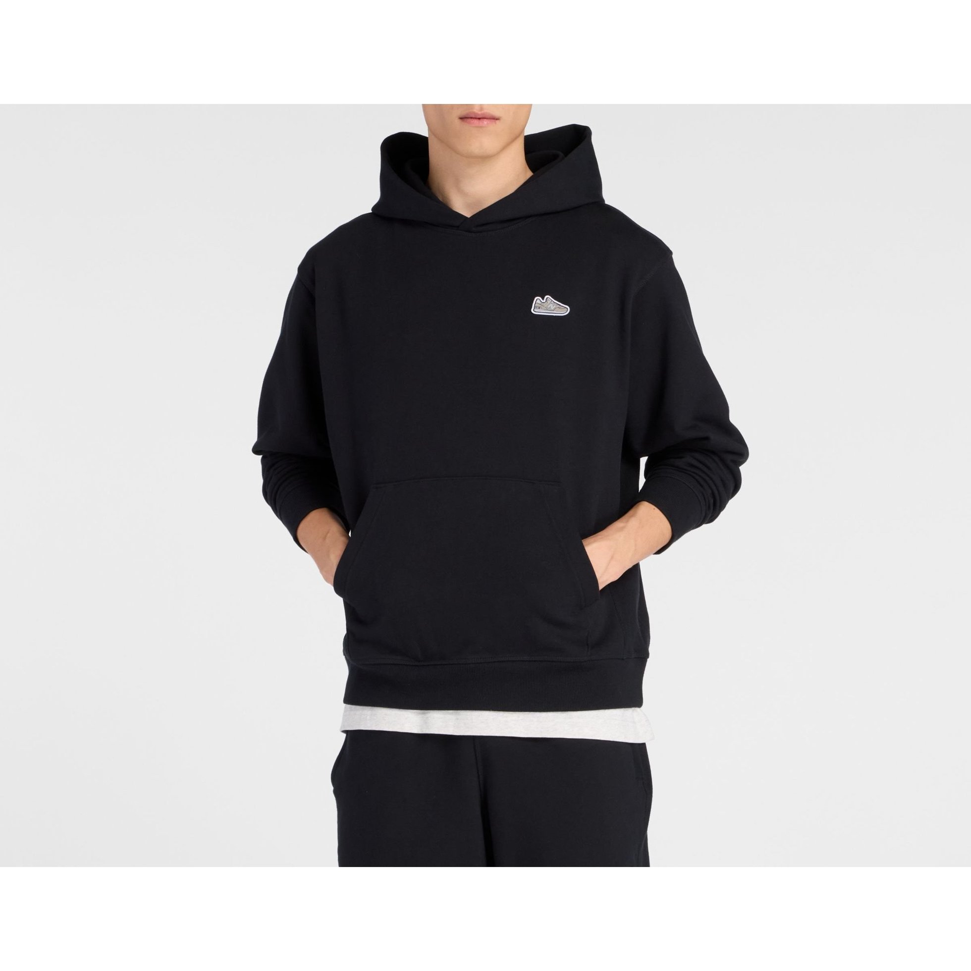 【ニューバランス/new balance】の574 シューパッチフーディ インテリア・キッズ・メンズ・レディースファッション・服の通販 founy(ファニー) 　ファッション　Fashion　レディースファッション　Fashion for Women　パッチ　Patch, Appliqué　BK|ID: prp329100004757621 ipo3291000000034613733