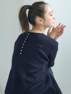【コカ/COCA】のバックパールフレアニット 人気、トレンドファッション・服の通販 founy(ファニー) ファッション Fashion レディースファッション Fashion for Women トップス・カットソー Cut & Sew Tops ニット Knit Tops & Sweaters シンプル Simple, Minimal スラックス Slacks, Dress Pants ダウン Down, Puffer デニム Denim, Jeans Material 長袖 Long Sleeve, Full Sleeve パール Pearl, Pearl Accent フレア Flare, Flared フロント Front, Front Design ポケット Pocket, Pocket Detail 無地 Plain, Solid Color リブニット Rib Knit, Ribbed Knit エレガント 上品 Elegant ビジネス 仕事 通勤 Business / Work / Commuting 2025年 2025 2025-2026秋冬・A/W Autumn/Winter 2025–26 AW25–26 thumbnail Navy|ID: prp329100004757654 ipo3291000000034531289