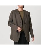 【ビューティ&ユース ユナイテッドアローズ/BEAUTY&YOUTH / UNITED ARROWS】のポリエステルレーヨン ノーカラー1ボタンジャケット 人気、トレンドファッション・服の通販 founy(ファニー) ファッション Fashion レディースファッション Fashion for Women アウター Coat / Outerwear Collection レディースジャケット・軽アウター Jackets 秋 Autumn ジャケット Jacket, Outerwear センター Center, Center Line ボトム Bottoms, Lower Wear おすすめ Recommended / Our Picks thumbnail MOCA|ID: prp329100004758140 ipo3291000000034507632