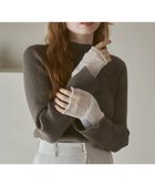 【バブ ブージュルード/Bab Bou Jeloud】の【着回し力抜群! 選べるネック】チュールレイヤードリブニット 人気、トレンドファッション・服の通販 founy(ファニー) ファッション Fashion レディースファッション Fashion for Women トップス・カットソー Cut & Sew Tops ニット Knit Tops & Sweaters インナー Innerwear ストレッチ Stretch, Stretchy Fabric スマート Smart, Elegant センター Center, Center Line チェック Check, Plaid, Tartan チュール Tulip, Tulip Motif ハイネック High Neck, Mock Neck フェミニン Feminine, Girly マーメイド Mermaid, Fishtail Silhouette 再入荷 Restock / Back in Stock おすすめ Recommended / Our Picks エレガント 上品 Elegant thumbnail BROWN|ID: prp329100004758147 ipo3291000000034793892