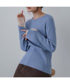 【バブ ブージュルード/Bab Bou Jeloud】の【着回し力抜群! 選べるネック】チュールレイヤードリブニット 人気、トレンドファッション・服の通販 founy(ファニー) ファッション Fashion レディースファッション Fashion for Women トップス・カットソー Cut & Sew Tops ニット Knit Tops & Sweaters インナー Innerwear ストレッチ Stretch, Stretchy Fabric スマート Smart, Elegant センター Center, Center Line チェック Check, Plaid, Tartan チュール Tulip, Tulip Motif ハイネック High Neck, Mock Neck フェミニン Feminine, Girly マーメイド Mermaid, Fishtail Silhouette 再入荷 Restock / Back in Stock おすすめ Recommended / Our Picks エレガント 上品 Elegant thumbnail G(BLUE-クルーネック)|ID: prp329100004758147 ipo3291000000034793902