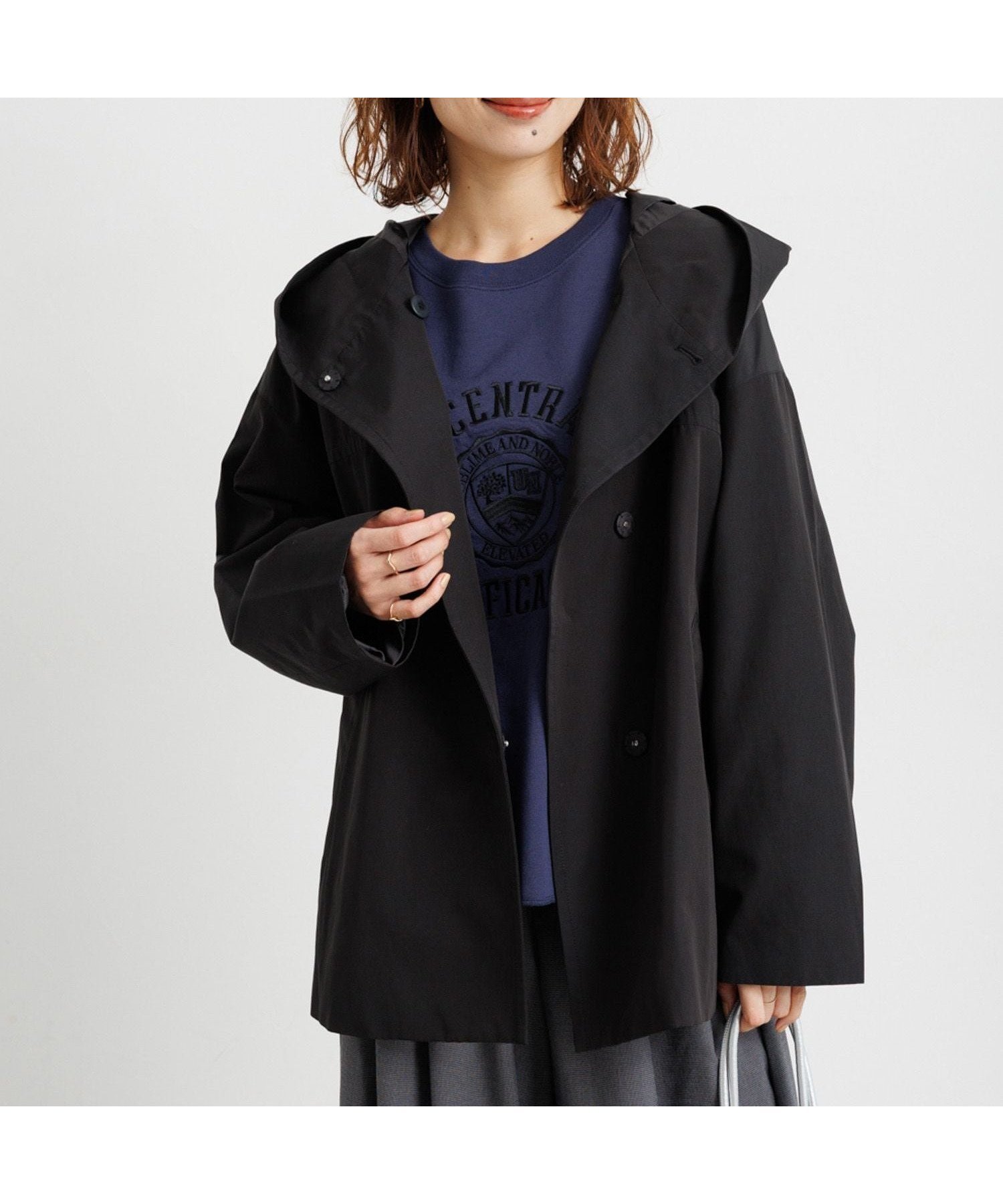 【スタディオ クリップ/studio CLIP】のウェザーフーディーブルゾン インテリア・キッズ・メンズ・レディースファッション・服の通販 founy(ファニー) 　ファッション　Fashion　レディースファッション　Fashion for Women　アウター　Coat / Outerwear Collection　ブルゾンジャケット・スポーティアウター　Blouson Jackets　おすすめ　Recommended / Our Picks　デニム　Denim, Jeans Material　バランス　Balance, Style Balance　フロント　Front, Front Design　ブルゾン　Blouson, Bomber Jacket　ブラック19|ID: prp329100004758165 ipo3291000000034497943