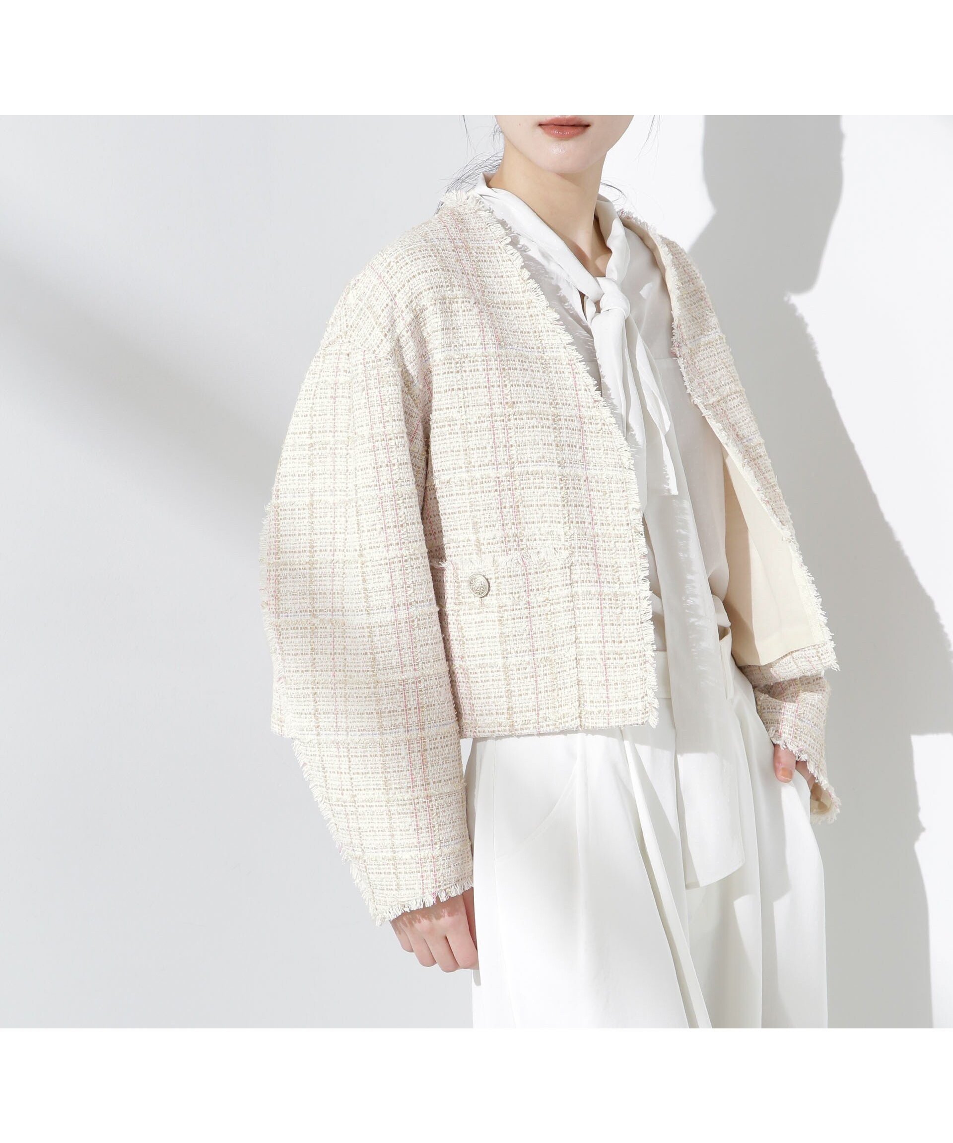 【ナノ ユニバース/nano universe】のツィードポケットショートジャケット 人気、トレンドファッション・服の通販 founy(ファニー)  ファッション Fashion レディースファッション Fashion for Women アウター Coat / Outerwear Collection レディースジャケット・軽アウター Jackets ウォッシャブル Machine Washable 春 Spring カーディガン Cardigan, Knitwear ショート Short, Short Length ジャケット Jacket, Outerwear チェーン Chain, Chain Strap ツイード/ツィード Choker, Choker Necklace デニム Denim, Jeans Material トレンド Trend, Trending Now フロント Front, Front Design ポケット Pocket, Pocket Detail ミックス Mix, Mixed Style ラベンダー Lavender ビジネス 仕事 通勤 Business / Work / Commuting 2025年 2025 2025春夏・S/S Spring/Summer 2025 SS25  other-1|ID: prp329100004758182 ipo3291000000034426370