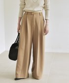 【シップス フォー ウィメン/SHIPS】のquaranciel 洗濯機可能 ダブルクロス ウエスト ライン タック ワイド パンツ キャメル|ID: prp329100004758183 ipo3291000000034426379