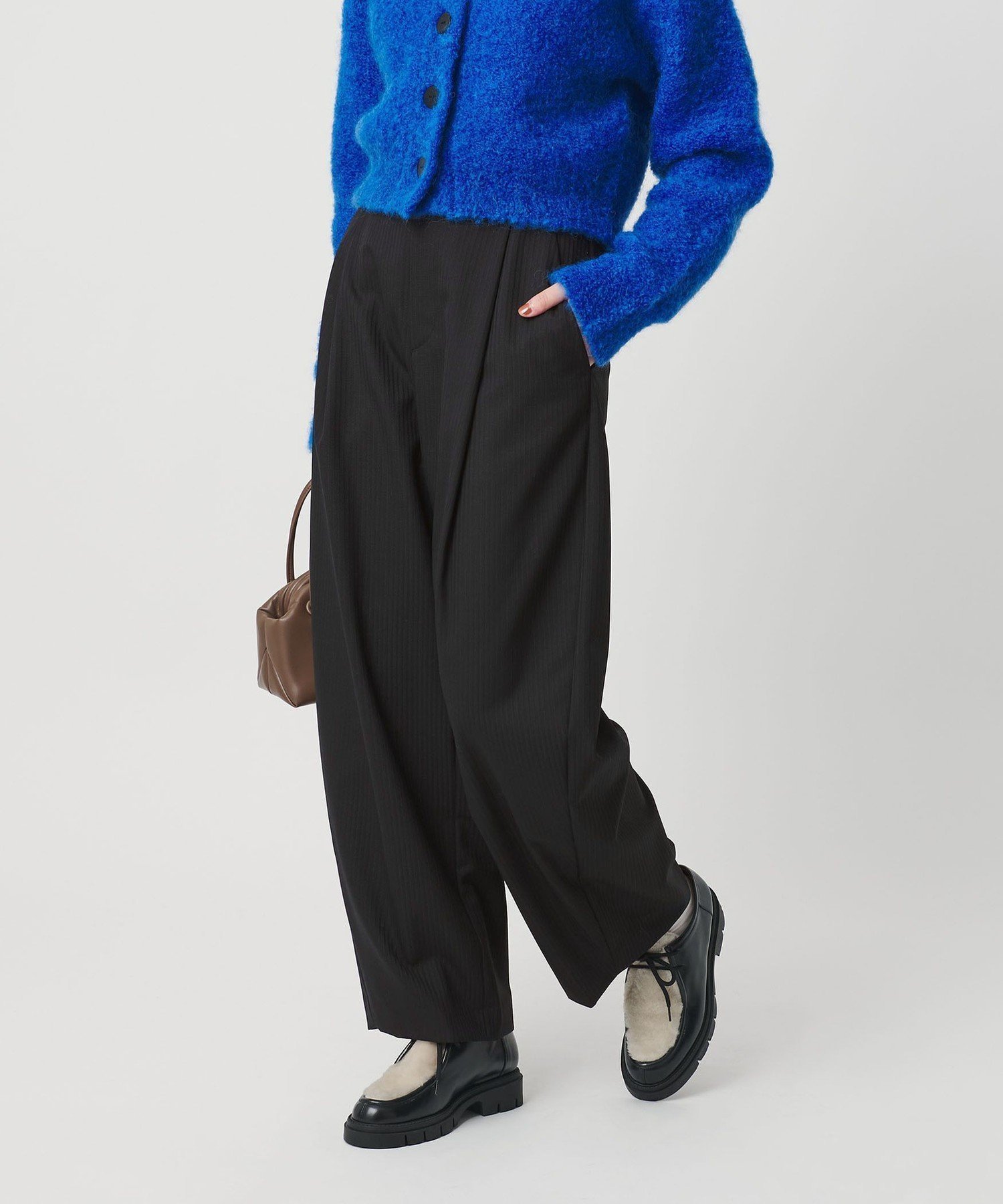 【ビューティ&ユース ユナイテッドアローズ/BEAUTY&YOUTH / UNITED ARROWS】の毛ポリエステル カーブパンツ ウォッシャブル インテリア・キッズ・メンズ・レディースファッション・服の通販 founy(ファニー) 　ファッション　Fashion　レディースファッション　Fashion for Women　パンツ　Pants & Trousers　ウォッシャブル　Machine Washable　コンパクト　Compact, Small Size　ジャケット　Jacket, Outerwear　ストライプ　Stripe, Striped Pattern　スラックス　Slacks, Dress Pants　トレンド　Trend, Trending Now　ドレープ　Drape, Draping Fabric　バランス　Balance, Style Balance　プリント　Print, Printed Pattern　マニッシュ　Mannish, Boyish　ミックス　Mix, Mixed Style　ワイド　Wide, Wide Fit　冬　Winter / This Winter　おすすめ　Recommended / Our Picks　その他2|ID: prp329100004758189 ipo3291000000034528308