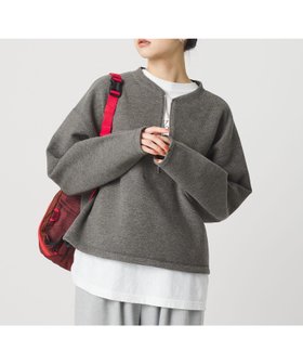 【ビューティ&ユース ユナイテッドアローズ/BEAUTY&YOUTH / UNITED ARROWS】のダンボール ハーフジップ プルオーバー 人気、トレンドファッション・服の通販 founy(ファニー) ファッション Fashion レディースファッション Fashion for Women トップス・カットソー Cut & Sew Tops カジュアルプルオーバー・ニットトップス Pullovers & Knit Tops / Casual Pullovers インナー Innerwear カットソー Cut and Sewn Top コンパクト Compact, Small Size バランス Balance, Style Balance ボトム Bottoms, Lower Wear マフラー Scarf, Muffler ロング Long, Long-Length ワイド Wide, Wide Fit 冬 Winter / This Winter |ID:prp329100004758196