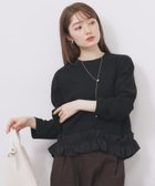 【インデックス/INDEX】のフリルドッキングトップス【洗濯機OK】 人気、トレンドファッション・服の通販 founy(ファニー) ファッション Fashion レディースファッション Fashion for Women トップス・カットソー Cut & Sew Tops シンプル Simple, Minimal スタイリッシュ Stylish, Fashionable スマート Smart, Elegant フォーマル Formal, Dressy フリル Frill, Ruffle ラウンド Round, Round Neck thumbnail ブラック|ID: prp329100004758235 ipo3291000000034640807