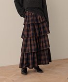 【ローリーズファーム/LOWRYS FARM】のチェックティアードスカート ブラウンチェック50|ID: prp329100004758281 ipo3291000000034587330
