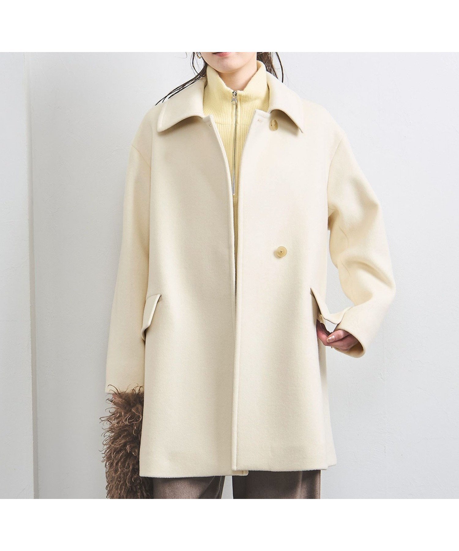 【ユナイテッドアローズ/UNITED ARROWS】のスタンドカラー ミドルコート 人気、トレンドファッション・服の通販 founy(ファニー) 　ファッション　Fashion　レディースファッション　Fashion for Women　アウター　Coat / Outerwear Collection　コート・ロングコート・ピーコート　Long Coats, Peacoats & More　コンパクト　Compact, Small Size　ショルダー　Shoulder, Shoulder Strap　シンプル　Simple, Minimal　スタンド　Stand Collar, Upright Stand　チェック　Check, Plaid, Tartan　トレンド　Trend, Trending Now　ドロップ　Drop Shoulder, Dropped Style　フラップ　Flap, Flap Pocket　ポケット　Pocket, Pocket Detail　ミドル　Middle Length, Mid Height　ミニスカート　Mini Skirt, Short Skirt　ロング　Long, Long-Length　アウトレット　Outlet / Clearance　おすすめ　Recommended / Our Picks　 other-1|ID: prp329100004758298 ipo3291000000034472114