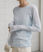 【バブ ブージュルード/Bab Bou Jeloud】の【2点セット】レイヤードセットシアーカットソー 人気、トレンドファッション・服の通販 founy(ファニー) ファッション Fashion レディースファッション Fashion for Women トップス・カットソー Cut & Sew Tops カットソー・ベーシックTシャツ Cut-and-Sewn Tops / Stretch Tees & Basics ウェーブ Wavy Pattern カットソー Cut and Sewn Top シアー Sheer, See-Through シンプル Simple, Minimal スマート Smart, Elegant スラックス Slacks, Dress Pants スリット Slit, Slit Detail スリーブ Sleeve, Long Sleeve / Short Sleeve センター Center, Center Line タンク Tank Top, Sleeveless Top チェック Check, Plaid, Tartan デニム Denim, Jeans Material 長袖 Long Sleeve, Full Sleeve ボトム Bottoms, Lower Wear ロング Long, Long-Length 再入荷 Restock / Back in Stock おすすめ Recommended / Our Picks thumbnail L.BLUE|ID: prp329100004758308 ipo3291000000034466625