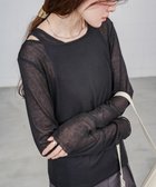 【バブ ブージュルード/Bab Bou Jeloud】の【2点セット】レイヤードセットシアーカットソー 人気、トレンドファッション・服の通販 founy(ファニー) ファッション Fashion レディースファッション Fashion for Women トップス・カットソー Cut & Sew Tops カットソー・ベーシックTシャツ Cut-and-Sewn Tops / Stretch Tees & Basics ウェーブ Wavy Pattern カットソー Cut and Sewn Top シアー Sheer, See-Through シンプル Simple, Minimal スマート Smart, Elegant スラックス Slacks, Dress Pants スリット Slit, Slit Detail スリーブ Sleeve, Long Sleeve / Short Sleeve センター Center, Center Line タンク Tank Top, Sleeveless Top チェック Check, Plaid, Tartan デニム Denim, Jeans Material 長袖 Long Sleeve, Full Sleeve ボトム Bottoms, Lower Wear ロング Long, Long-Length 再入荷 Restock / Back in Stock おすすめ Recommended / Our Picks thumbnail BLACK|ID: prp329100004758308 ipo3291000000034466626