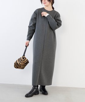 【マイカ ディール/MICA & DEAL】のコクーンダンボールカットワンピース 人気、トレンドファッション・服の通販 founy(ファニー) ファッション Fashion レディースファッション Fashion for Women ワンピース Dresses カットソー Cut and Sewn Top ストレッチ Stretch, Stretchy Fabric フォルム Silhouette, Form ポケット Pocket, Pocket Detail セレモニー Ceremony |ID:prp329100004758316