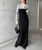 【アンドミー/andme】の2way ニット ロング ワンピース スカート Freesia フリージア ブラック|ID: prp329100004758335 ipo3291000000034589661