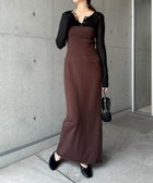 【アンドミー/andme】の2way ニット ロング ワンピース スカート Freesia フリージア ブラウン|ID: prp329100004758335 ipo3291000000034589663
