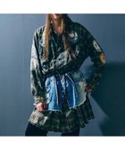 【アールエヌエー/RNA】のD1682 ハードエフェクトシャツワンピース 人気、トレンドファッション・服の通販 founy(ファニー) ファッション Fashion レディースファッション Fashion for Women ワンピース Dresses シャツワンピース / 1枚で着映えコーデ Shirt Dresses ケミカル Chemical, Chemical Wash スリット Slit, Slit Detail ダメージ Distressed, Destroyed ブラウジング Blouson Silhouette, Cinched Waist ブリーチ Bleach, Washed Finish プリント Print, Printed Pattern ミリタリー Military, Army Style 羽織 Haori, Light Jacket thumbnail ネイビー/イエロー|ID: prp329100004758362 ipo3291000000034552173