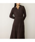 【ロペ/ROPE'】のパールボタンポロニットワンピース/イージーケア ダークブラウン系(21)|ID: prp329100004758370 ipo3291000000035168866