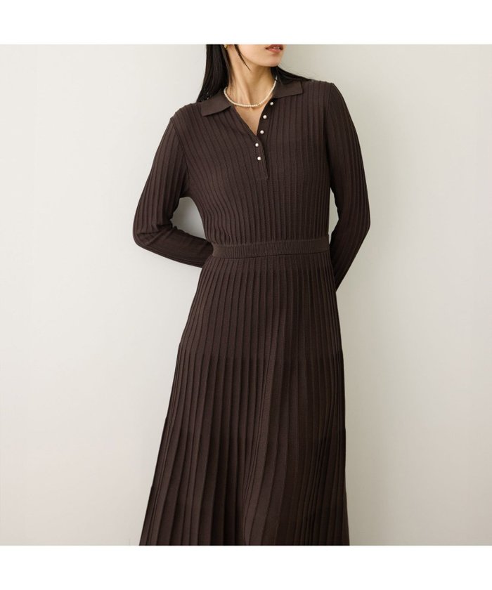 【ロペ/ROPE'】のパールボタンポロニットワンピース/イージーケア インテリア・キッズ・メンズ・レディースファッション・服の通販 founy(ファニー) https://founy.com/ ファッション Fashion レディースファッション Fashion for Women ワンピース Dresses ニットワンピース Knit Dresses ジャケット Jacket, Outerwear スリム Slim, Slim Fit ダウン Down, Puffer ハーフ Half, Half-Length パール Pearl, Pearl Accent ペチコート Petticoat, Underskirt ポケット Pocket, Pocket Detail おすすめ Recommended / Our Picks エレガント 上品 Elegant 年末 Year-end |ID: prp329100004758370 ipo3291000000035246361