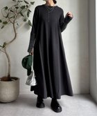 【ドゥドゥ/DouDou】の【WEB限定】袖シャギー布帛切替ワンピース 人気、トレンドファッション・服の通販 founy(ファニー) ファッション Fashion レディースファッション Fashion for Women ワンピース Dresses 切替 Switching, Contrast Panel シンプル Simple, Minimal スマート Smart, Elegant 雑誌 Magazine, Fashion Magazine フレア Flare, Flared リラックス Relax, Relaxed Fit A/W・秋冬 Autumn/Winter 冬 Winter / This Winter 再入荷 Restock / Back in Stock エレガント 上品 Elegant 2025年 2025 2025-2026秋冬・A/W Autumn/Winter 2025–26 AW25–26 thumbnail チャコールグレー|ID: prp329100004758373 ipo3291000000034428053