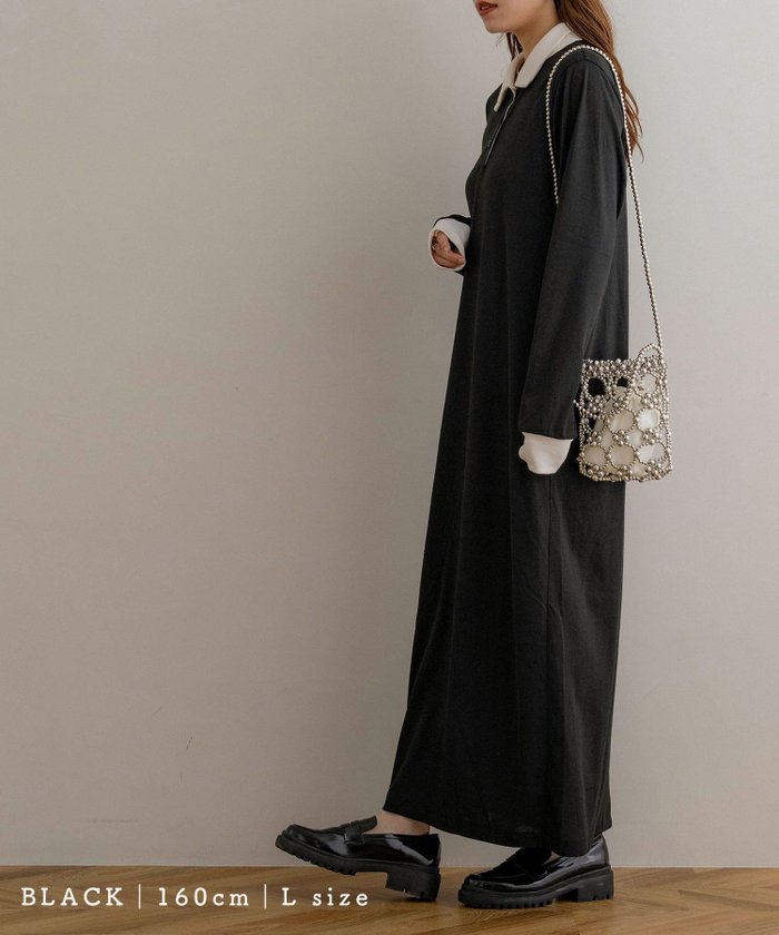 【ノアル/NOAHL】の配色ポロシャツワンピース インテリア・キッズ・メンズ・レディースファッション・服の通販 founy(ファニー) https://founy.com/ ファッション Fashion レディースファッション Fashion for Women ワンピース Dresses シャツワンピース / 1枚で着映えコーデ Shirt Dresses スリット Slit, Slit Detail ニットソー Knit-Sewn, Cut & Sew Knit フィット Fit, Slim Fit ポケット Pocket, Pocket Detail ポロシャツ Polo Shirt, Collared Tee ルーズ Loose, Oversized ロング Long, Long-Length エレガント 上品 Elegant 秋 Autumn A/W・秋冬 Autumn/Winter |ID: prp329100004758378 ipo3291000000034557515