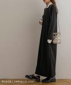 【ノアル/NOAHL】の配色ポロシャツワンピース ブラック|ID: prp329100004758378 ipo3291000000034557517